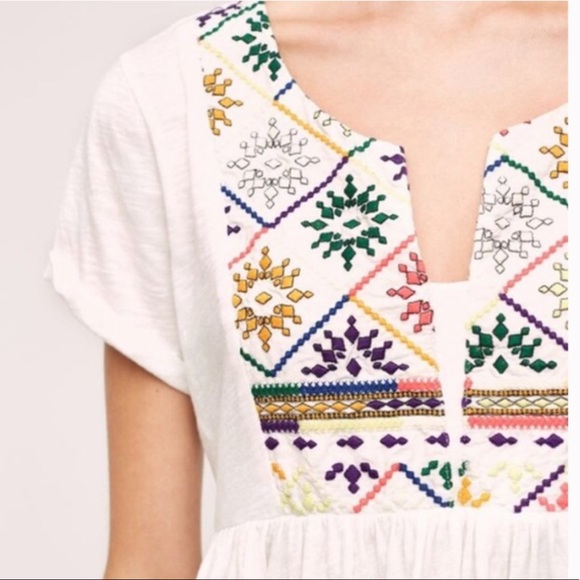 Anthropologie Tops - Akemi Kin Anthropologie Embroidered Pasadena Top